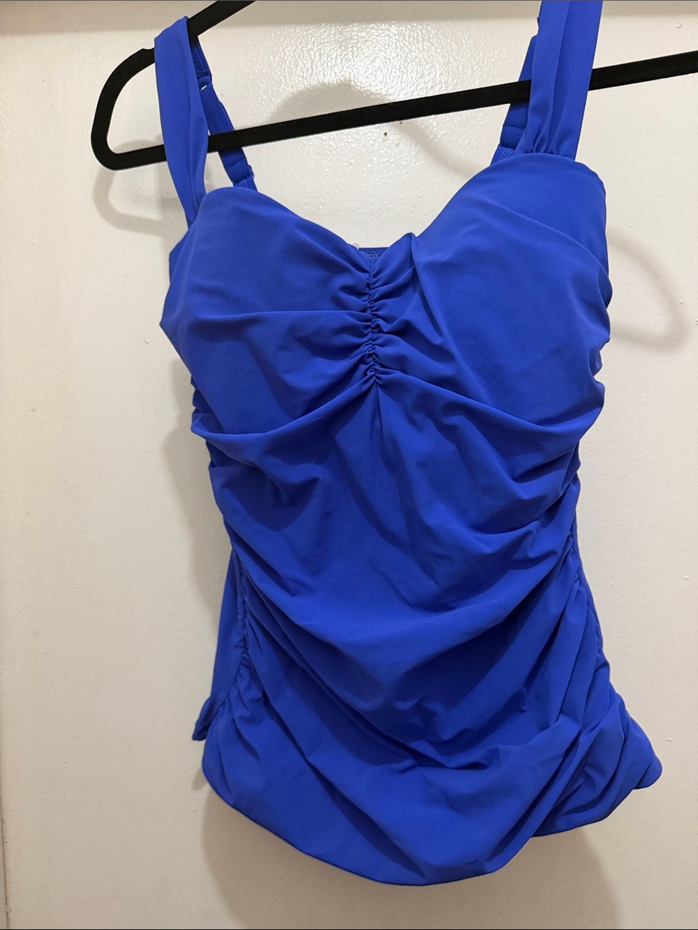 Profile By Gottex Bright Blue Ruched One-Piece Swimsuit